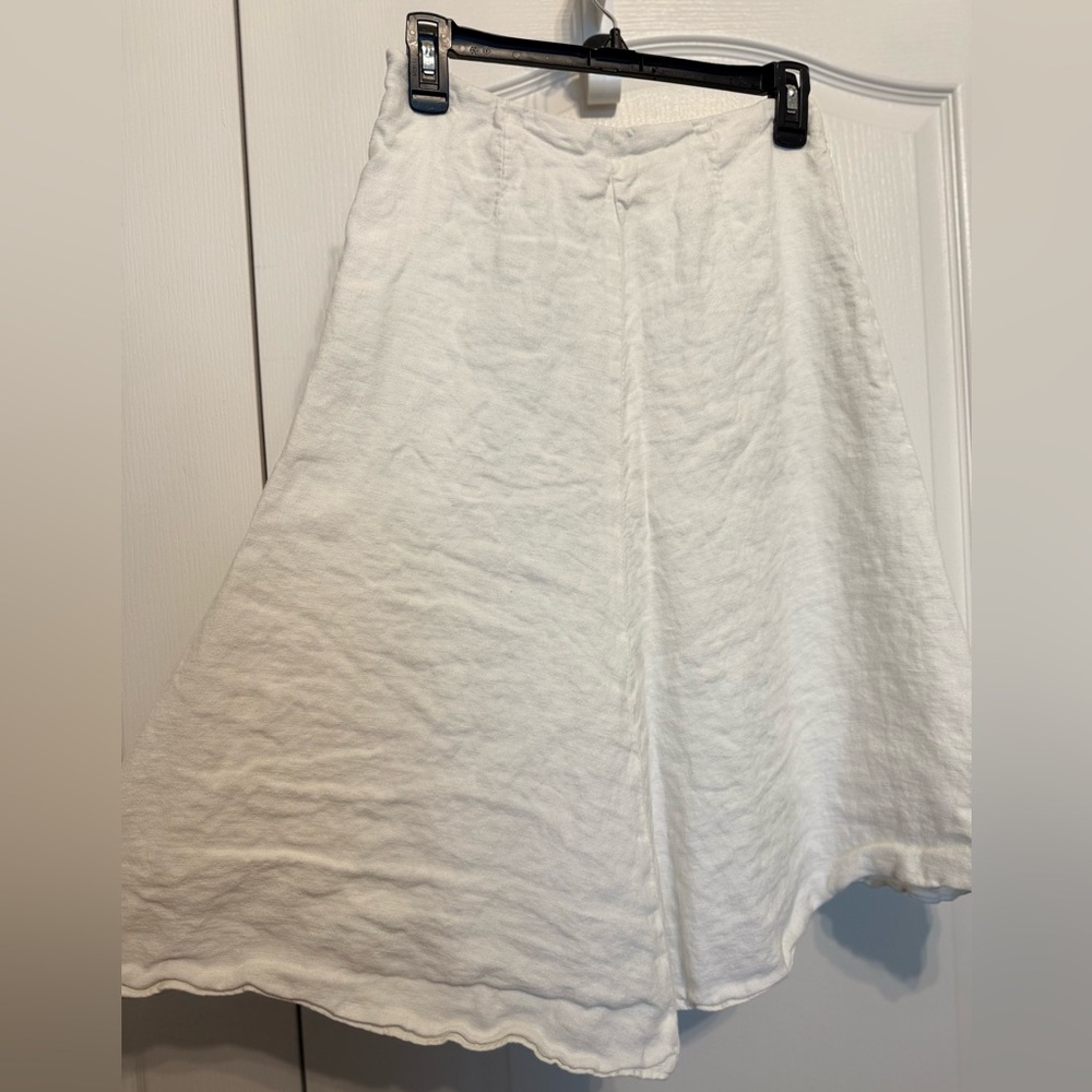 Banana Republic White A-Line Skirt